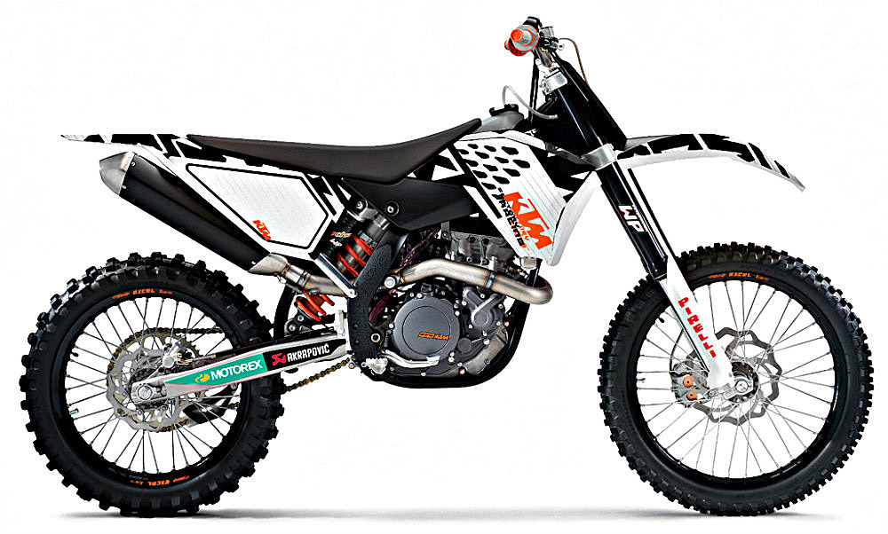 Bild von KTM - Racing Grafik Kit Weiss "08-"11